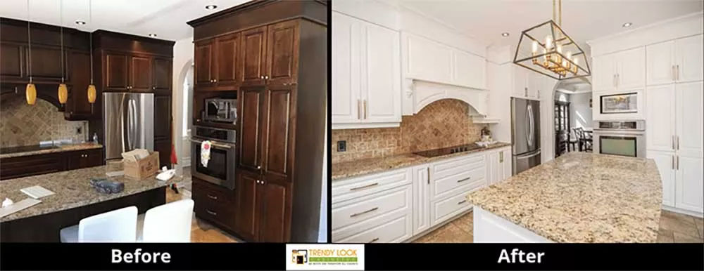 Kitchen Cabinet Painting, Refreshing, And Transformation In Calgary!